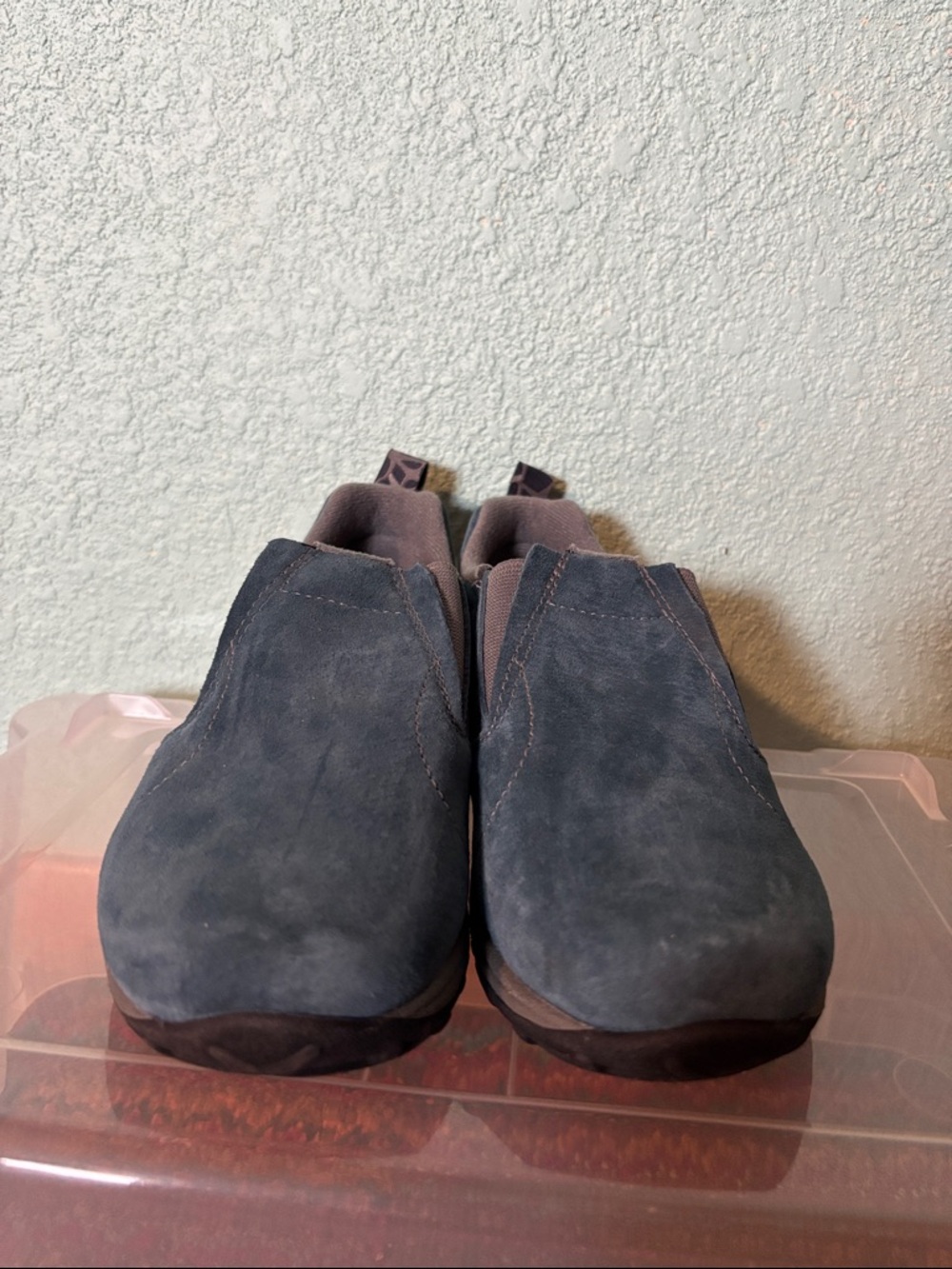 Merrell Kids Jungle Moc, Ink Suede Blue, size 1 - like new - Picture 9 of 10